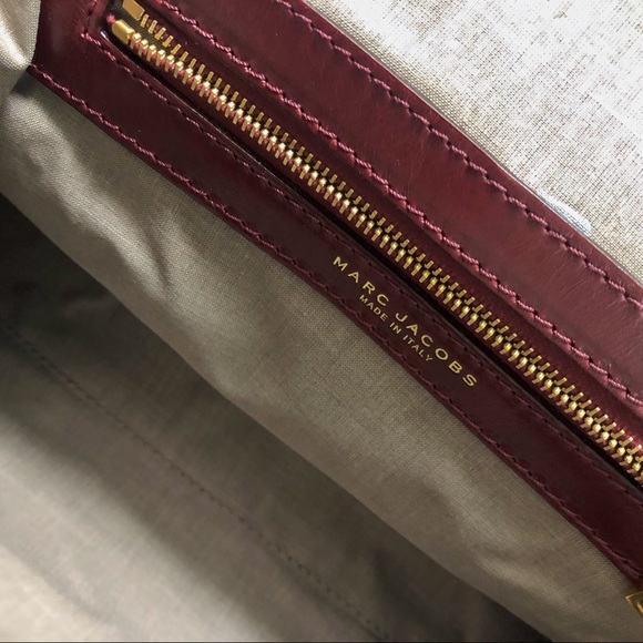Marc Jacobs Stam leather bag in bordeaux NWT - Picture 5 of 14